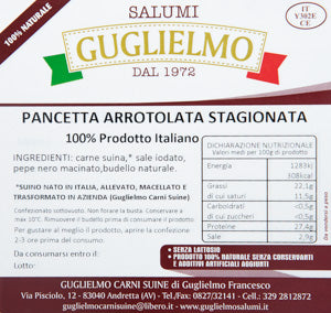 Pancetta arrotolata